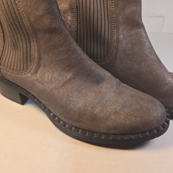 Gentle Souls By Kenneth Cole Brown Mineral Benton Elastic Chelsea Boots Sz 9M - Picture 6 of 8